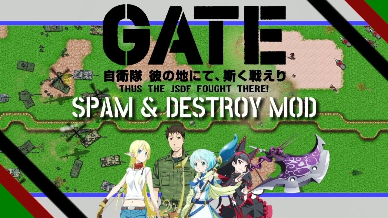 Gate: SPAM & DESTROY | Rusted Warfare Mod