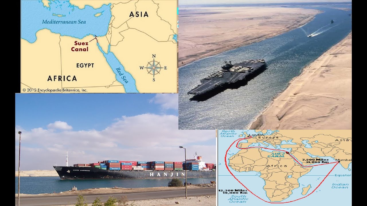 Historia ya mfereji unaounganisha bahari suez canal bahari ya shamu na mediterania misri video ulivo