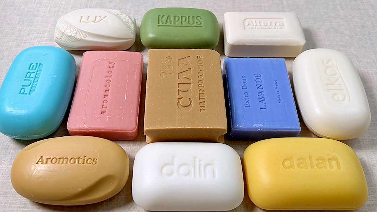 ASMR soap cutting 💙 Резка мыла АСМР