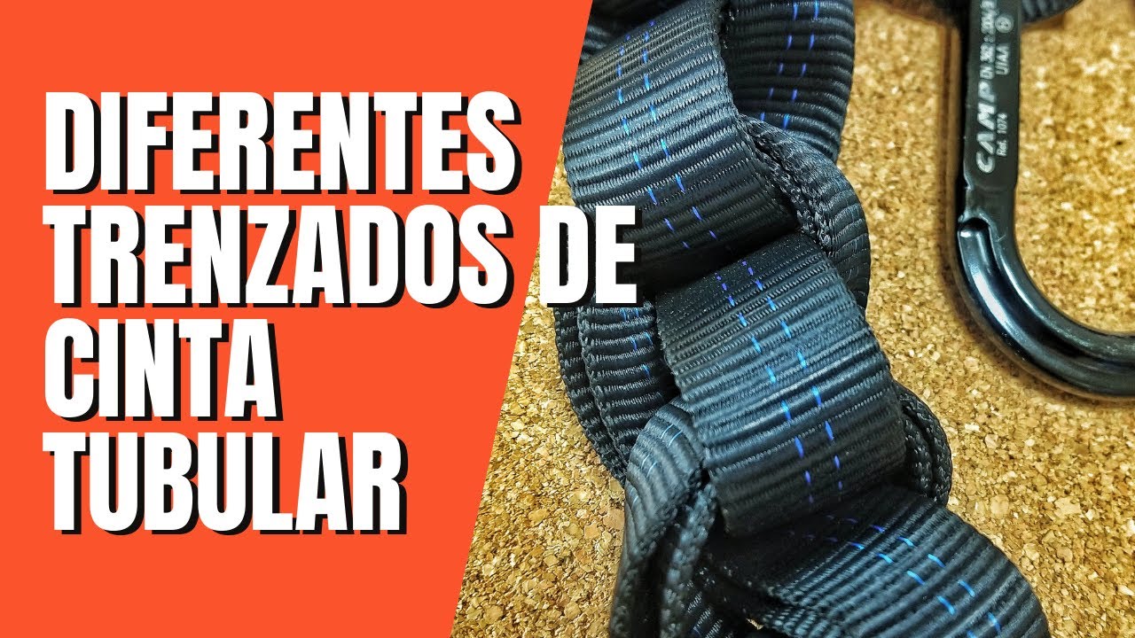 Diferentes trenzados de CINTA TUBULAR. Daisy chain y cola de LANGOSTA.
