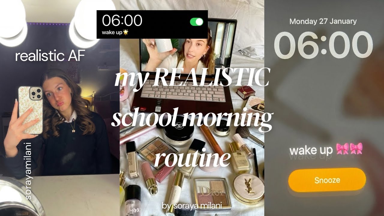 YEAR 11 REALISTIC SCHOOL MORNING ROUTINE 💌 ( chitchat + grwm)