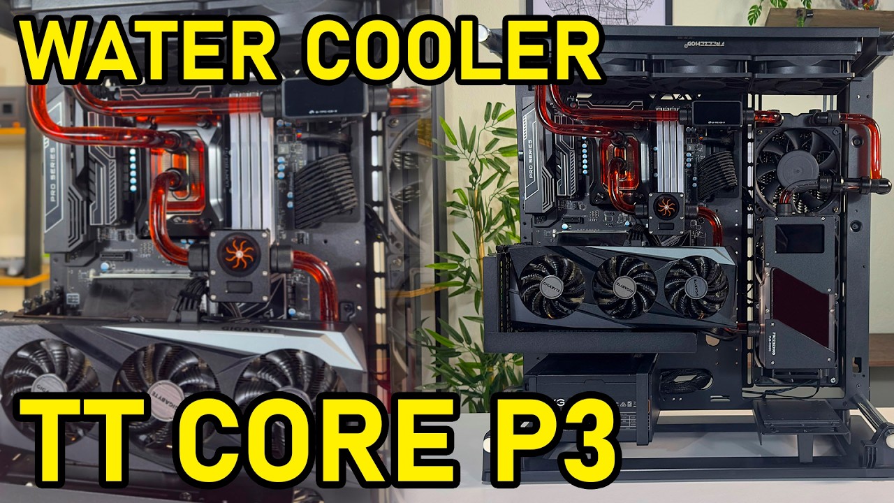 Eu demorei 6 HORAS para montar este Thermaltake Core P3 com Tubos Rígidos!