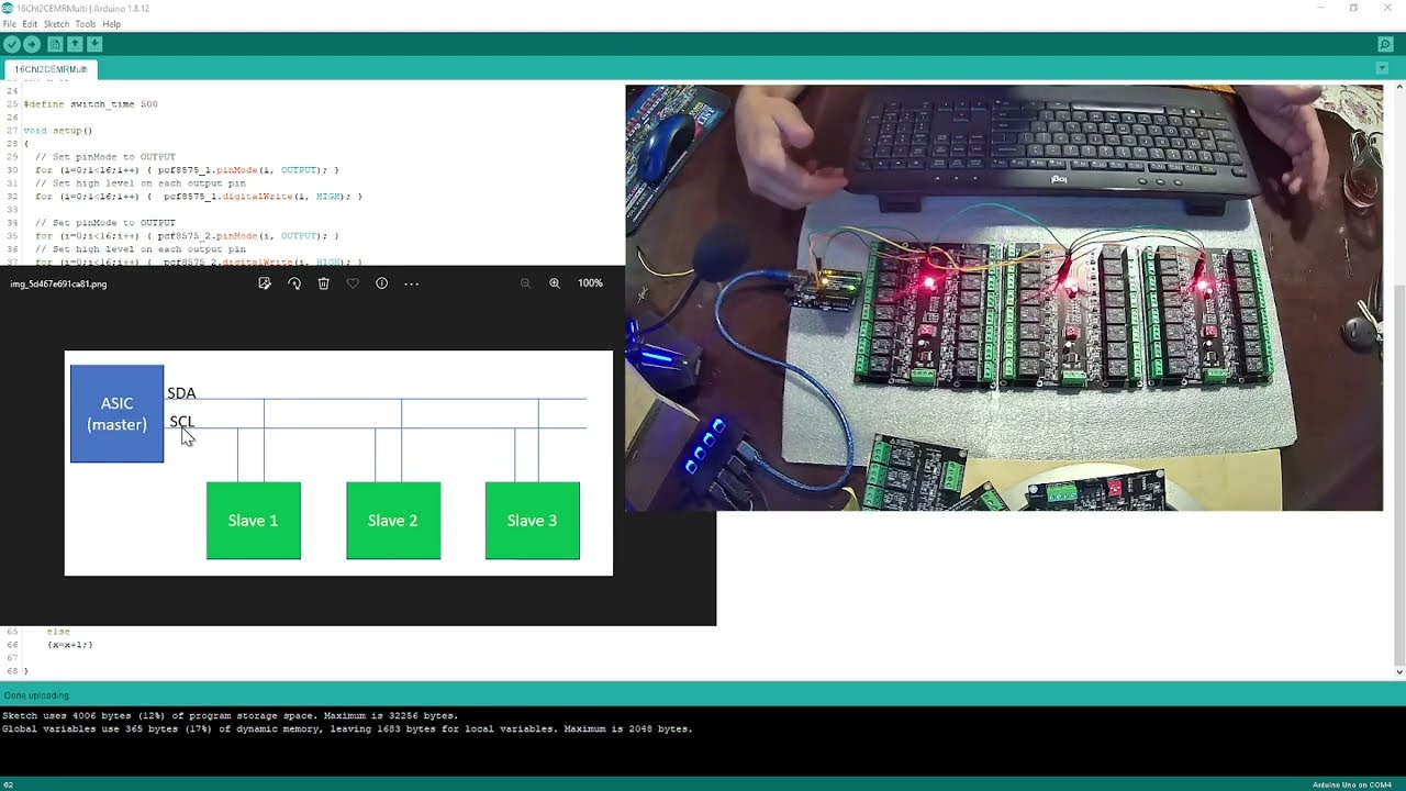 Learning I2C Protocol and Running 48 Relays With Arduino