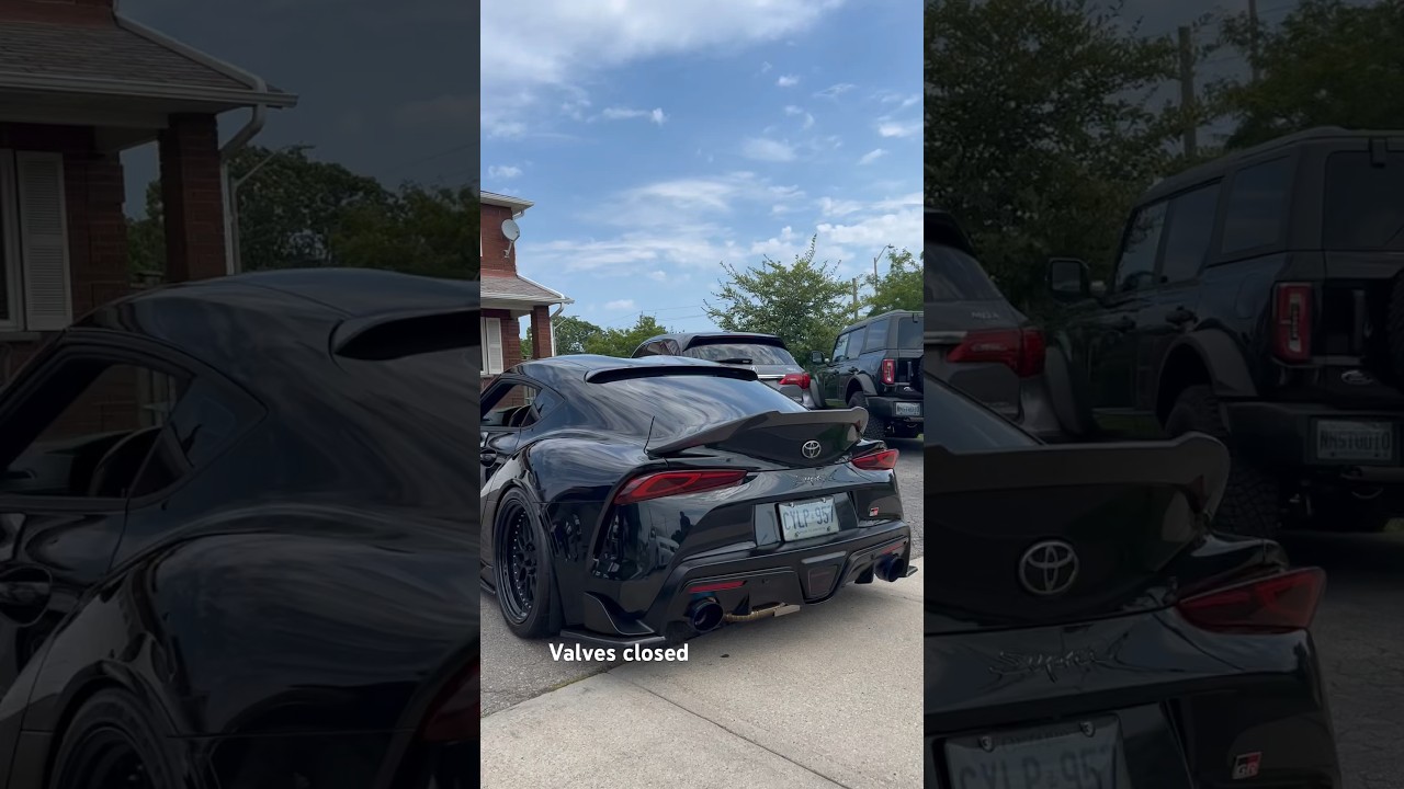 STUNNING SOUND!! MK5 SUPRA Armytrix Downpipe W/ Boostlogic exhaust
