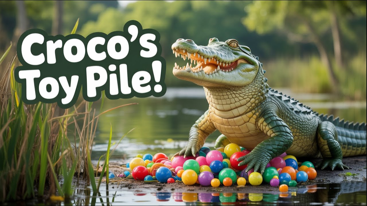 The BIG Silly Crocodile Learns to Share  Funny Kids Story