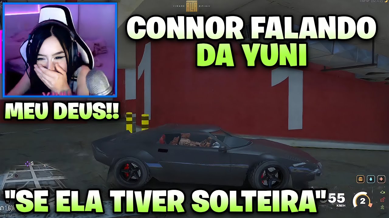 REAÇÃO DA YUNI OUVINDO O CONNOR FALANDO DELA NO ESTACIONAMENTO!! 