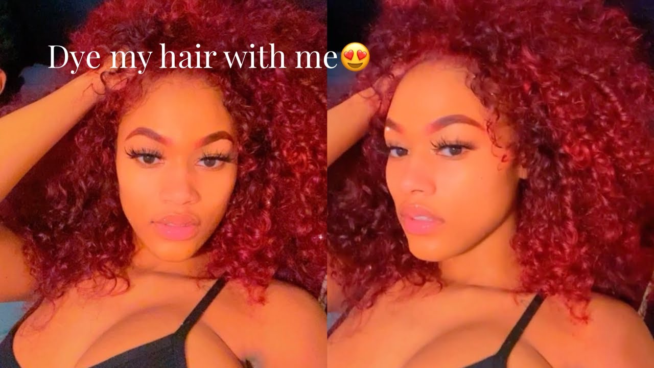 How To Dye Dark Hair Bright Red WITHOUT bleach