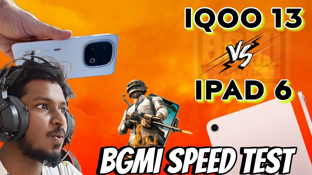 iQOO 13 vs IPAD mini BGMI Test #bgmitamil #tgmrx #ipadmini6 #tamil