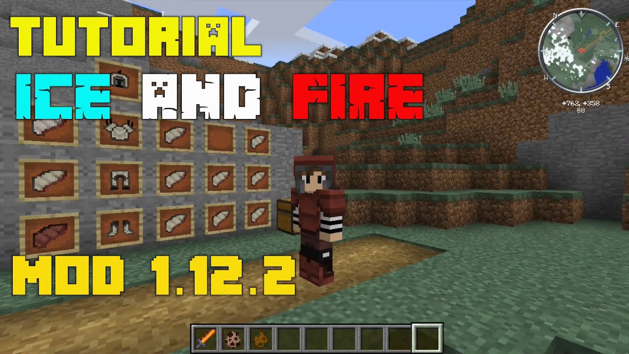 TUTORIAL ICE AND FIRE MOD #1 - MINECRAFT 1.12.2 / BESTIARIO, CÍCLOPES, GORGONA Y MÁS MOBS!!