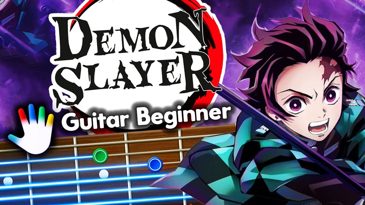 Demon Slayer - kamado tanjiro no uta Guitar Lessons for Beginners Go Shiina Tutorial | Easy Chords