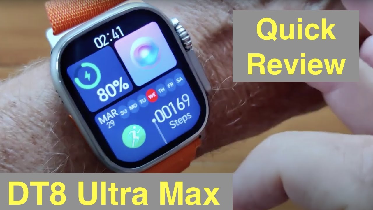 DTNo.1 DT8 UltraMax Apple Watch Ultra Shaped 49mm IP68 BT Call Compass Smartwatch: Quick Overview