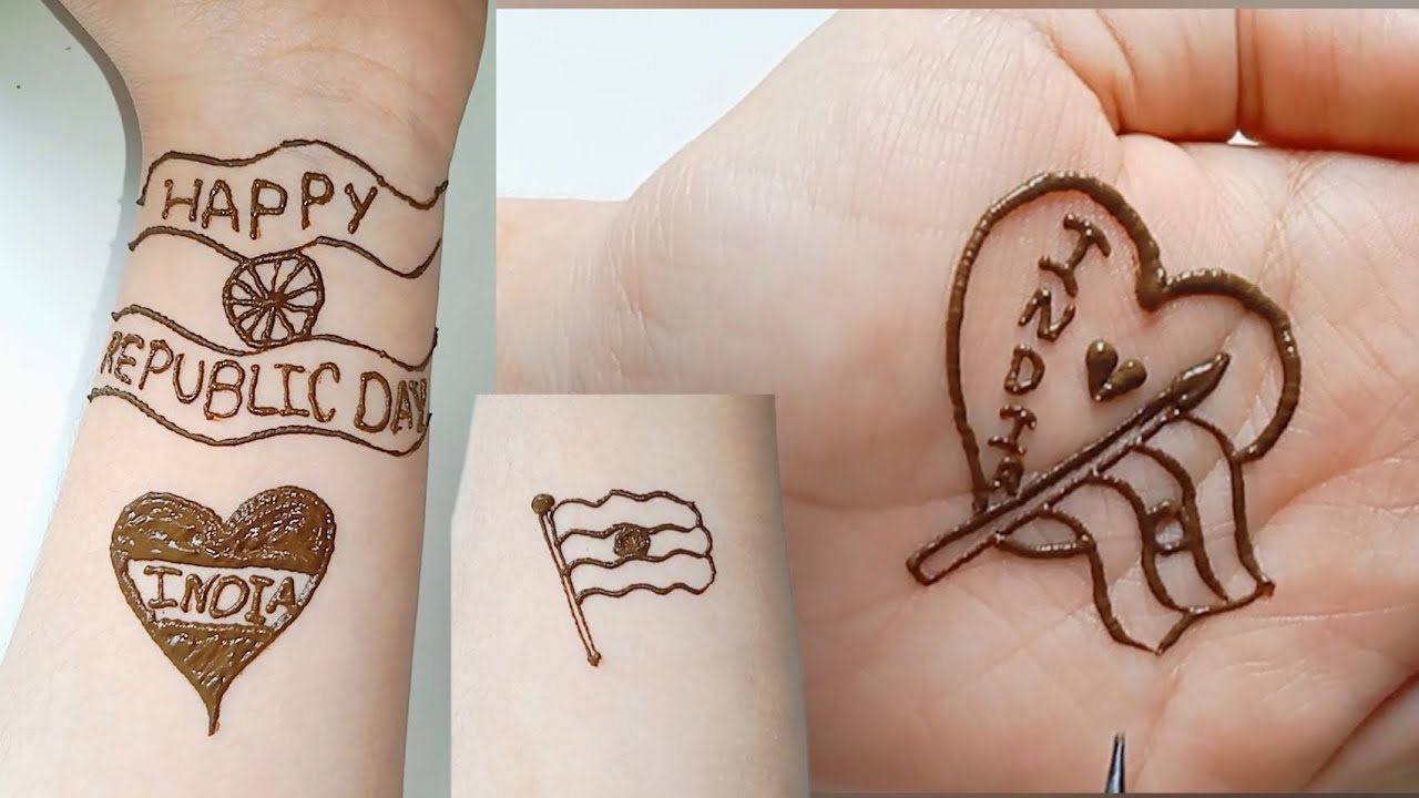 Happy Republic Day 2026 Mehndi Designs || 26 जनवरी मेहंदी डिजाइन || Flag Mehandi Design 🇮🇳