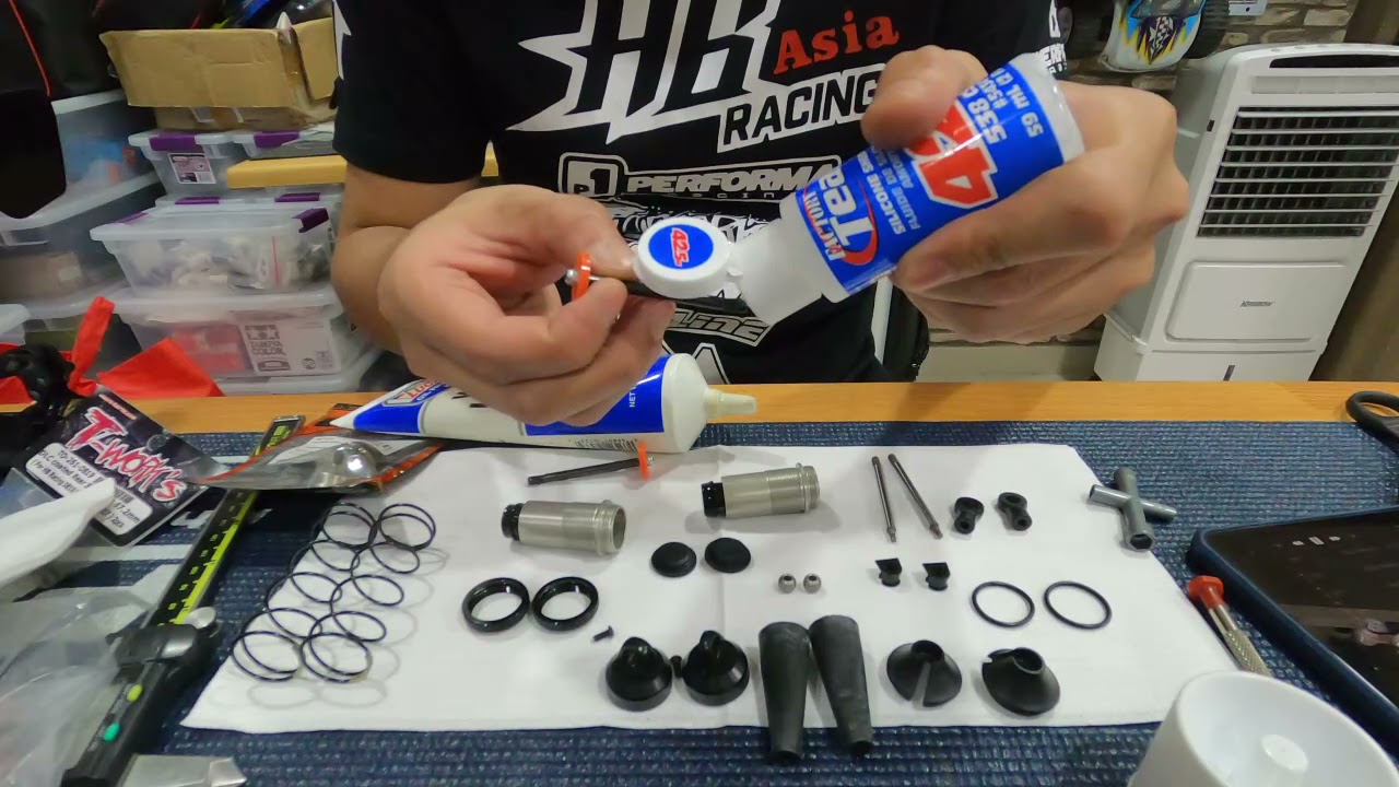 HB RACING D819RS SHOCK BUILD ZERO REBOUND