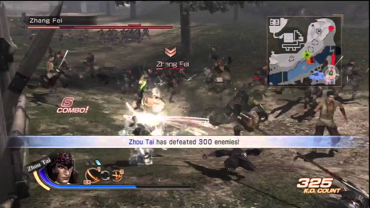 Zhou Tai Legendary Battle 2 Hard Wu Conquest Gameplay Video Dynasty Warriors 7 PS3