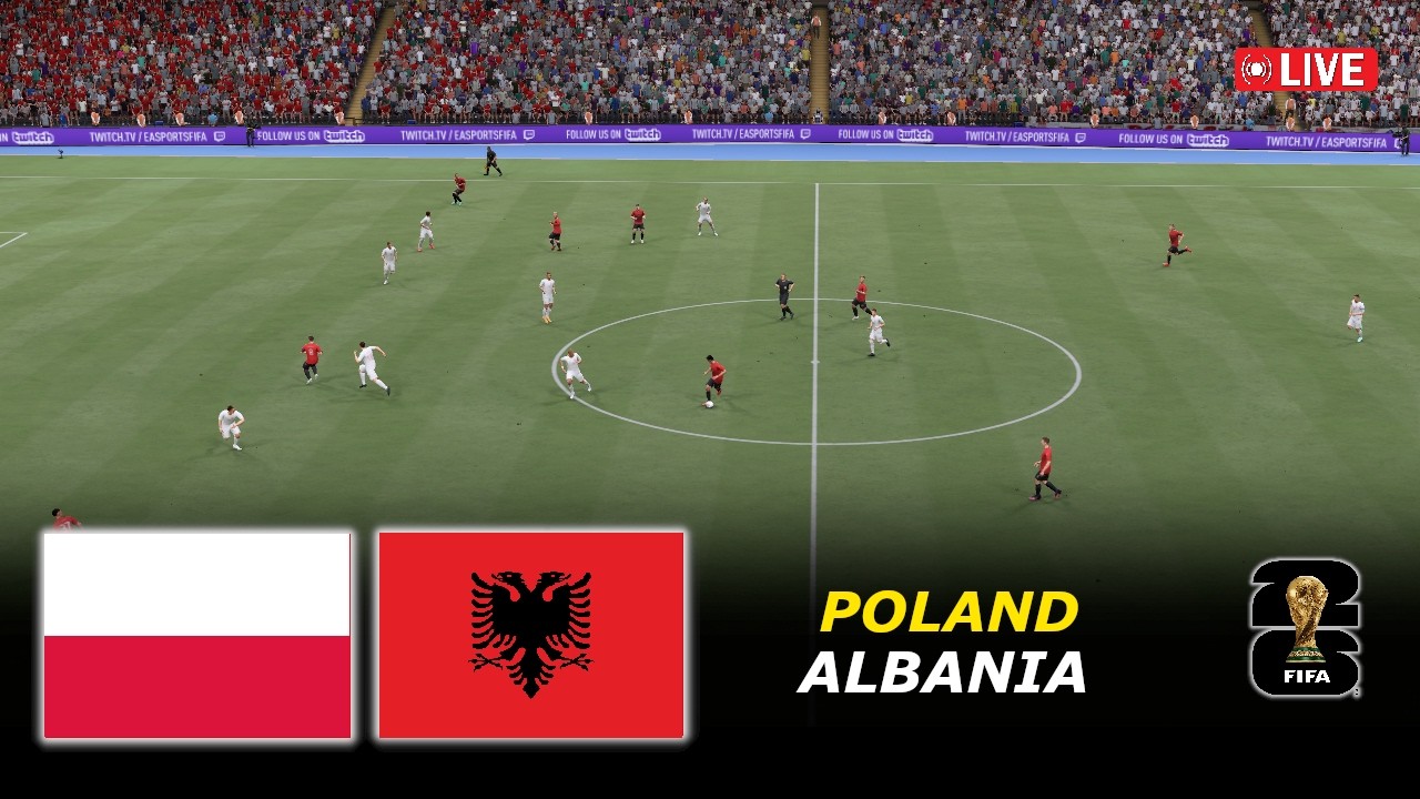 🔴Poland vs Albania Live | FIFA World Cup qualification 2026 | eFootball PES 21 Simulation