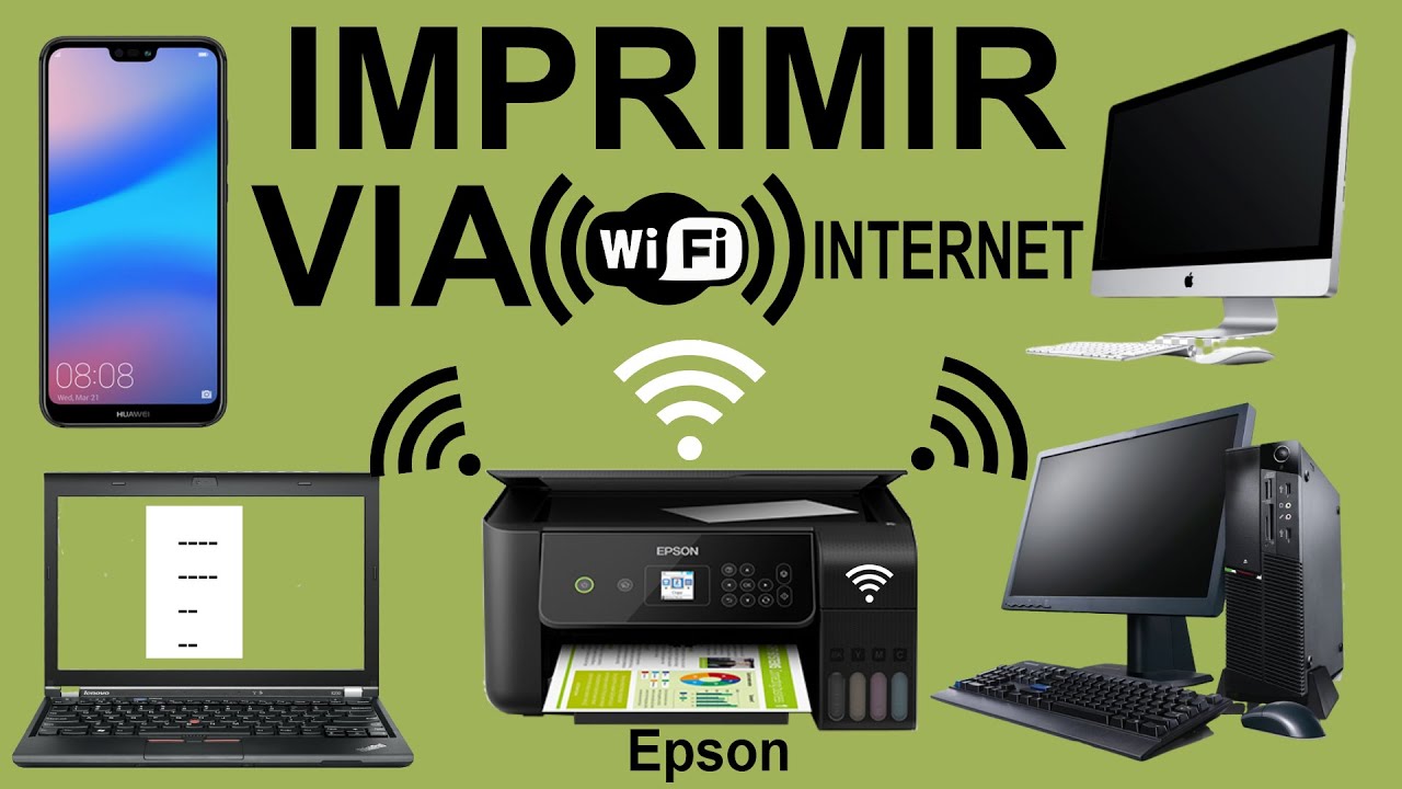 Cómo hacer impresiones desde internet o WiFi como configurar para imprimir via wifi (EPSON L3160)