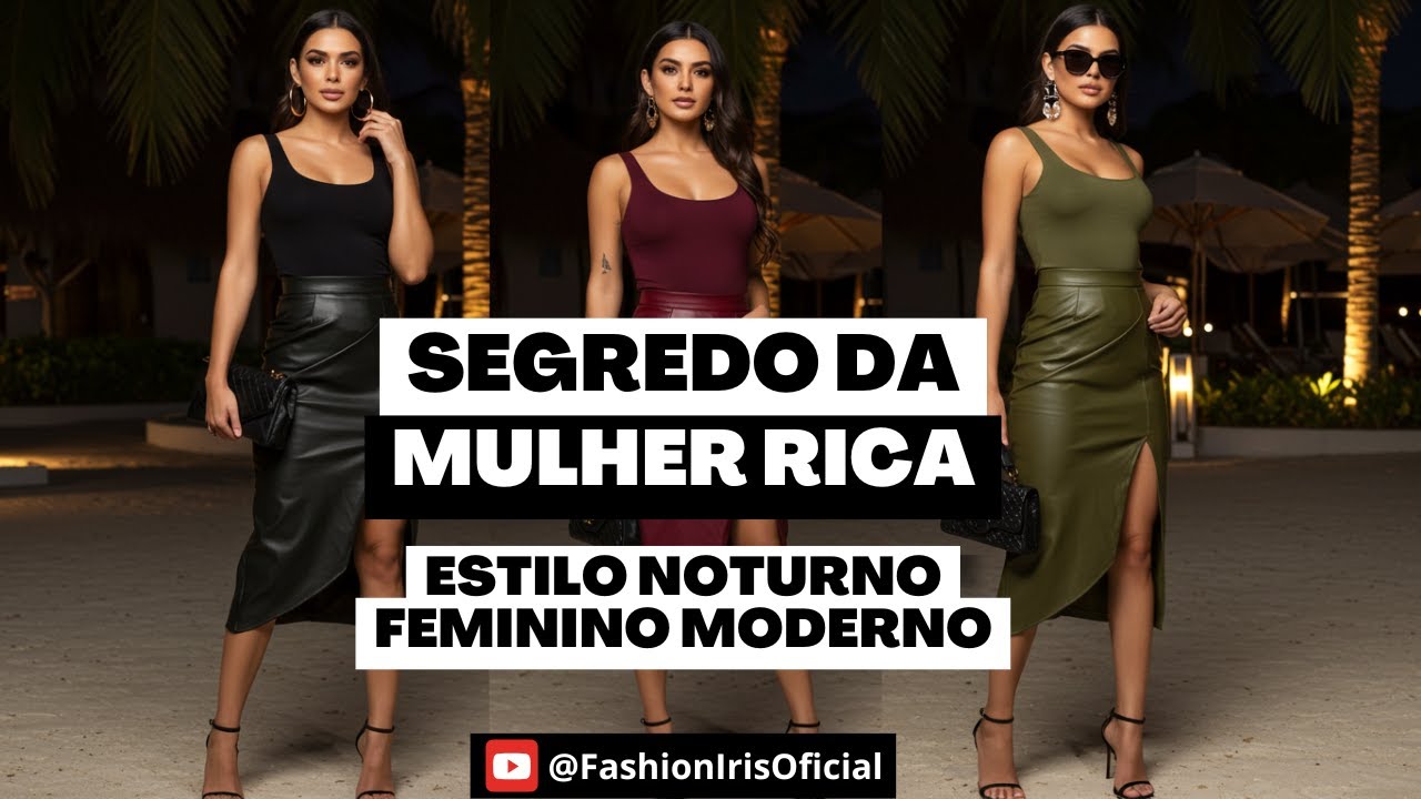 Segredo Da Mulher Rica Estilo Noturno Feminino Moderno