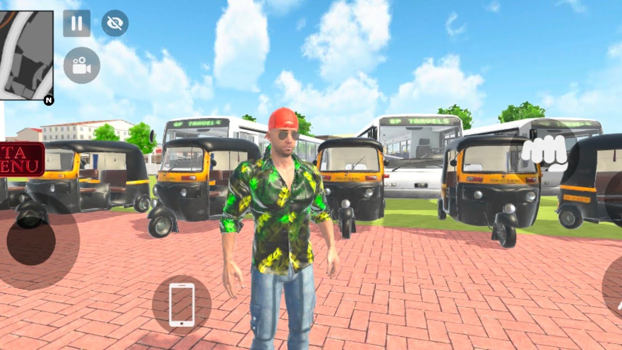 Today Franklin parked 3 buses along with an auto rickshaw in the garden of his house 🏡 Ak Bikbos 