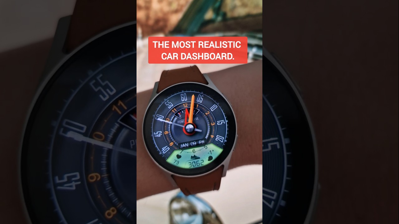 💥😳 The Most Realistic 🚘 CAR DASHBOARD Watch Face You've Ever Seen: WB Auto (Wear OS 6+) 