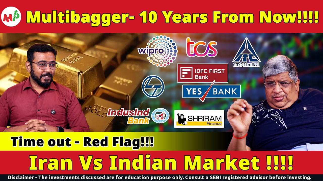 Alert : இன்னும் 20 % விழும் ???| gold | L&T | IDFC FIRST BANK |IndusInd | Crude oil |Wipro | TCS |