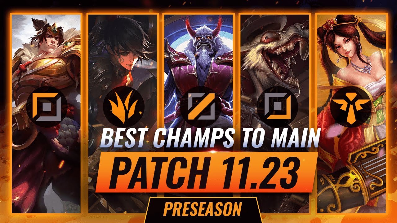 TOP 3 PRESEASON Champions To MAIN For EVERY ROLE in Patch 11.23 - League of Legends