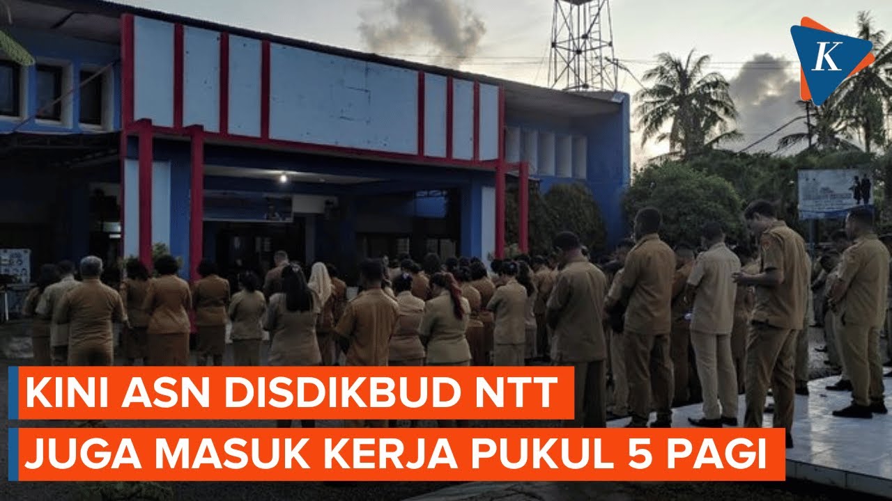 ASN Dinas Dikbud NTT Mulai Masuk Pukul 05.30 Wita, Ini Suasananya