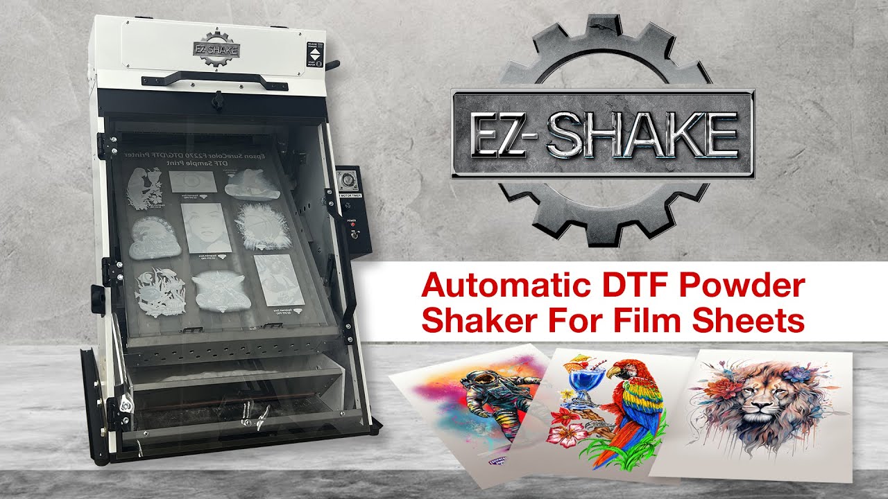 No More Messy DTF Hand Powdering!  Automate The Manual Film Sheet Powdering Process.