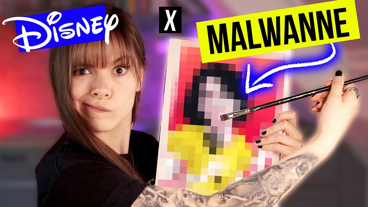 YouTuber als Disney-Figuren gemalt! | Teil 3 | Malwanne, Coldmirror, Shania Bo