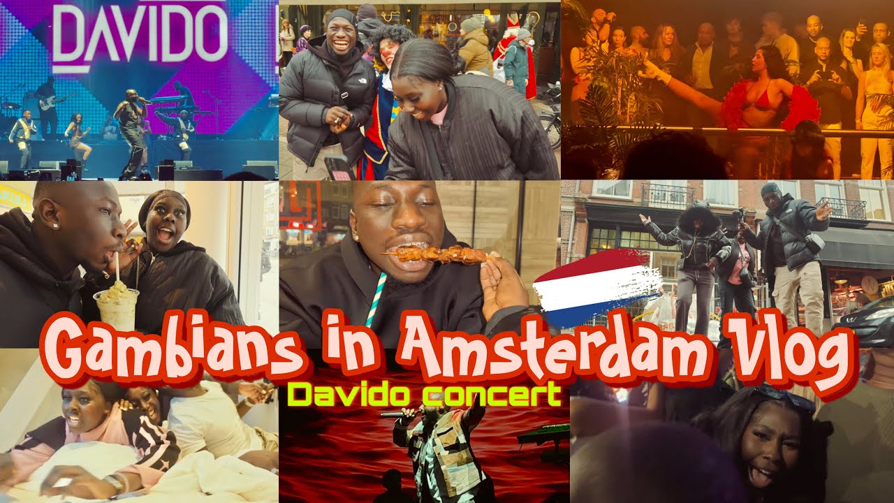 Icey's Trip to Amsterdam Ft Jobiz |Places To Go| Davido Concert | Gambians in Amsterdam Vlog
