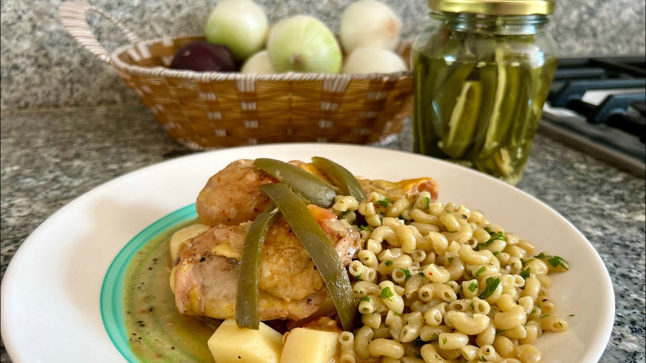 POLLO CON RAJAS EN VINAGRE - RECETAS PARA EL DÍA A DÍA