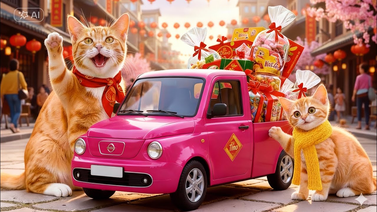 Mama Cat Trims Fur on the Farm and The Naughty Banh Chung Squad-So cute-#mamacat