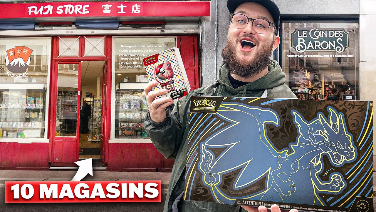 J’ai fait 10 MAGASINS INDÉPENDANT pour TROUVER du POKÉMON (Que du banger..)