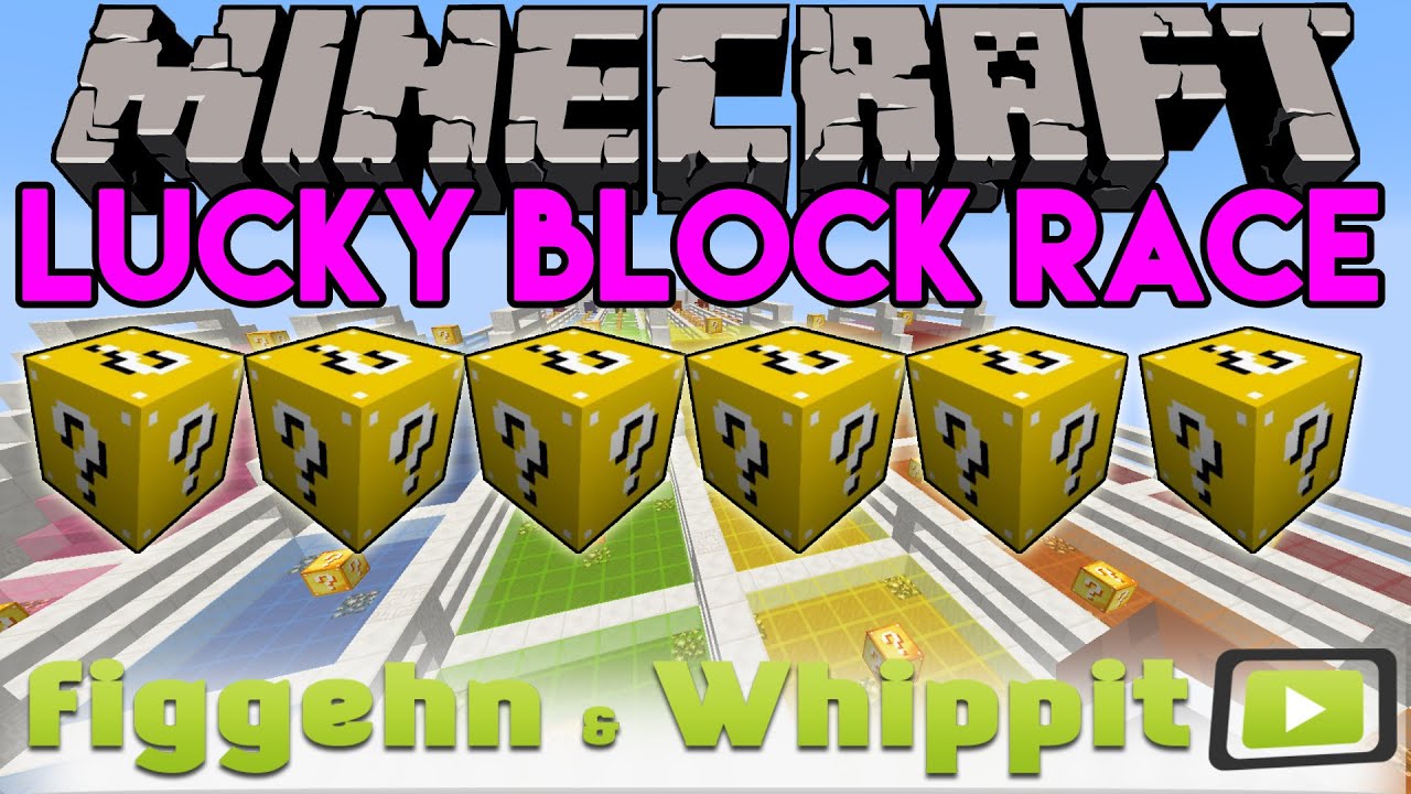 LUCKY BLOCK RACE MOD med figgehn & Whippit | Minecraft 1.8