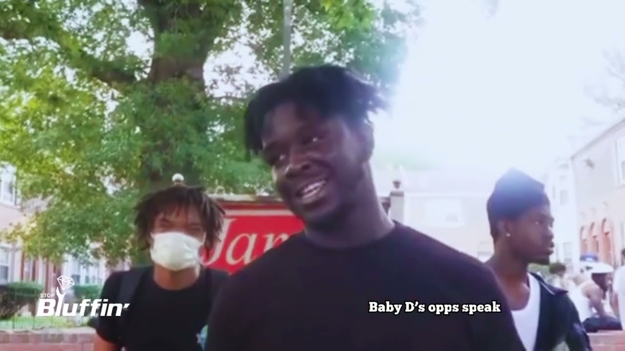 Delete It RIght NOW!- DC Rapper 1Baby D's Presses Cameraman for Interviewing Opps!  #babyd #dmv #rap