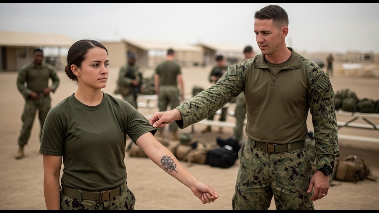 Only Watching — Until the SEAL Commander Spotted Her Tattoo and Fell Silent