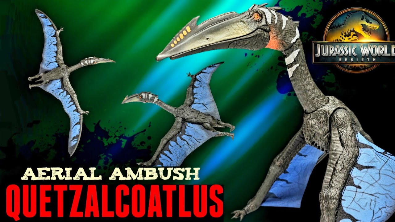 Mattel Jurassic World Rebirth Aerial AMBUSH Quetzalcoatlus Review!!!