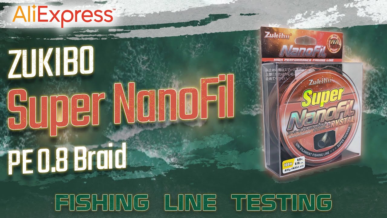New Winner! - Fishing Line Testing - 'AliExpress' Zukibo NanoFil PE0.8