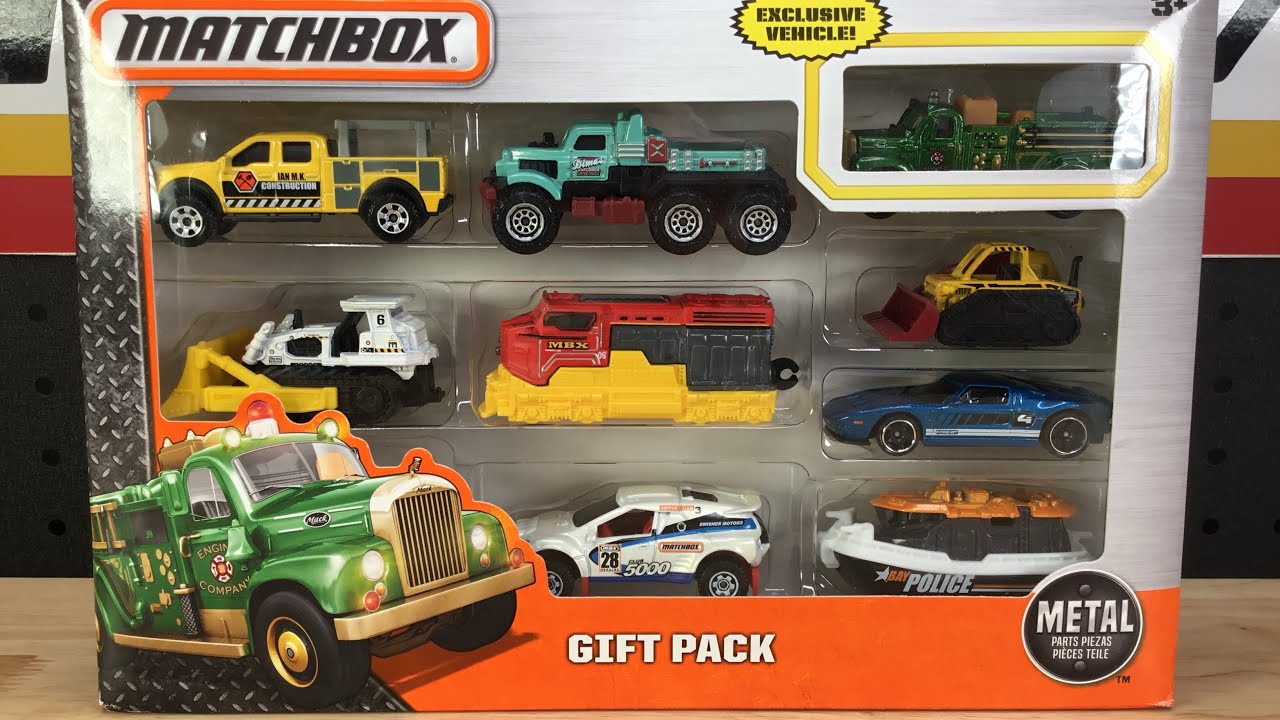 Matchbox 9 Pack with Mack Fire Truck
