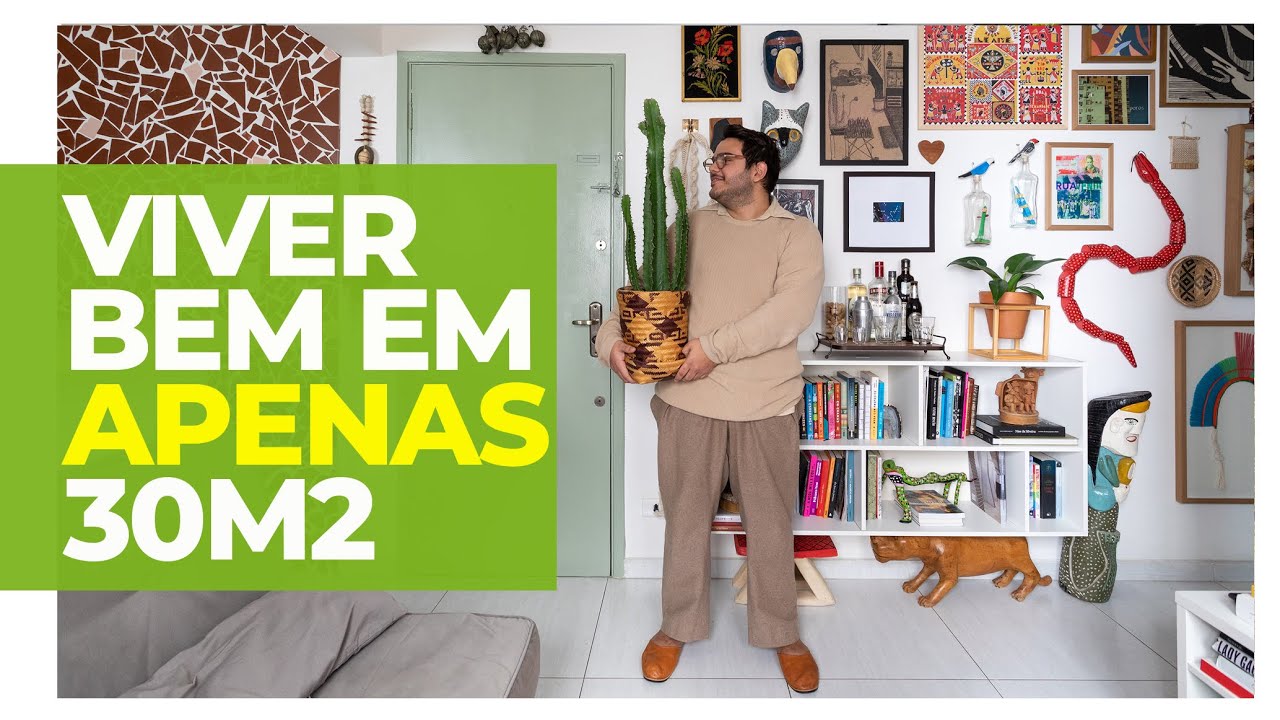 30M2 COM IDEIAS SIMPLES E GENIAIS -  MINI APARTAMENTO PEQUENO - KITNET CHEIA DE ARTE E BOAS SOLUÇÕES