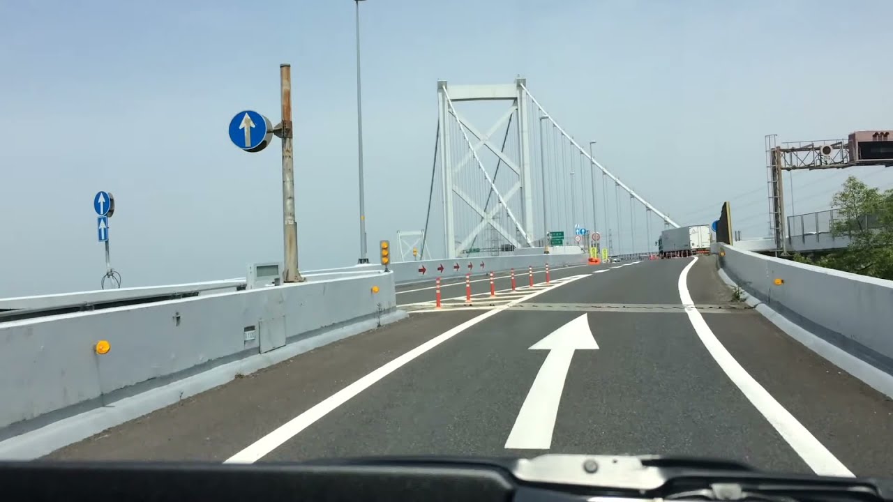 関門海峡を高速道路で！門司港IC→下関IC