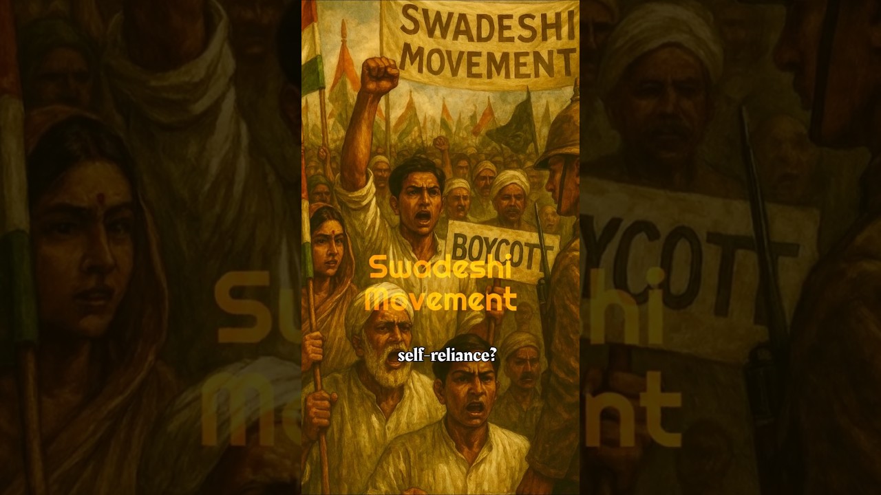 Swadeshi Movement: India&rsquo;s First Economic Revolution 🇮🇳 #historyshorts #shorts #india #indianhistory