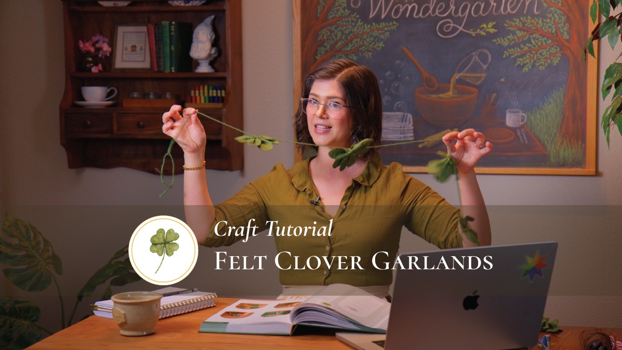 Felt Clover Garland Craft | Simple Handwork for Early Childhood & Homeschool Spring