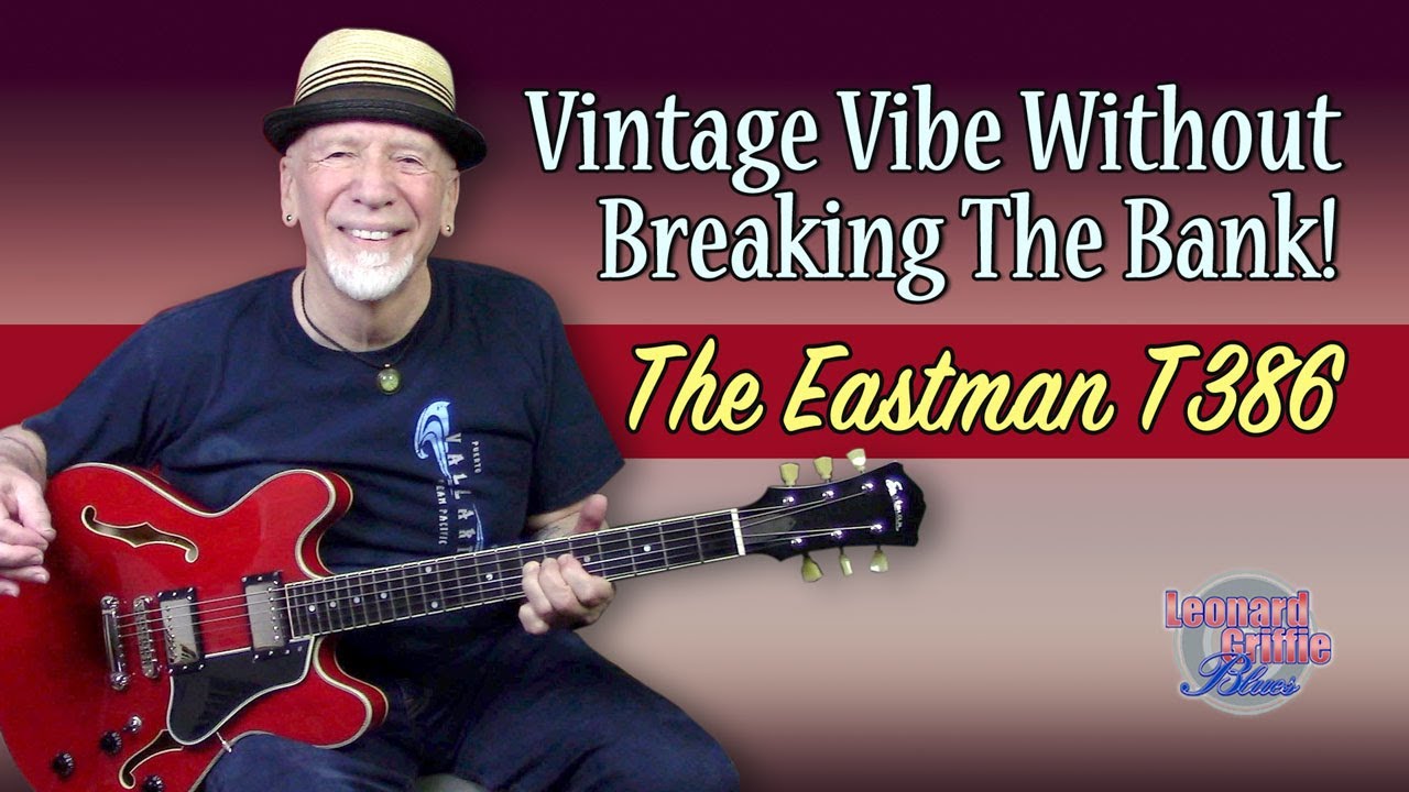 Enjoying the Eastman T386, a great semi-hollow electric guitar.