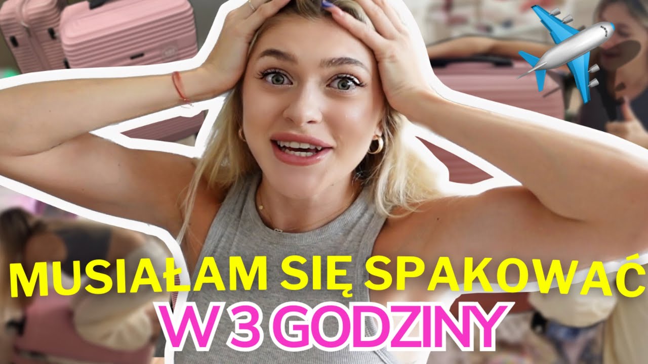 PAKUJEMY SIĘ NA WAKACJE (mamy 3h XD) ✈️🏝️