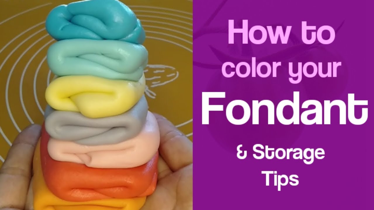Marshmallow Fondant, how to color and storage tips