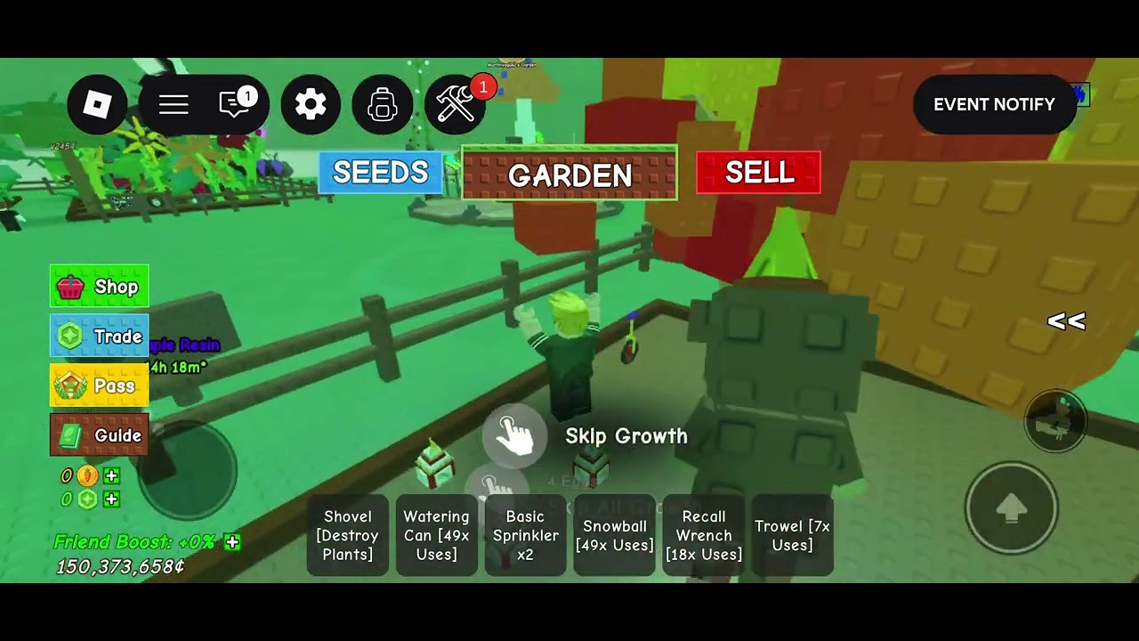 Mejorando en "Grow a Garden😄🥦🥬