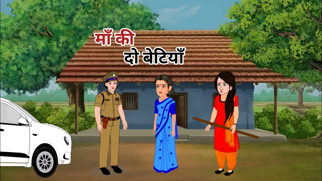 माँ की दो बेटियाँ | ma ki do betiya | hindi stories | hindi cartoon video | kahani 