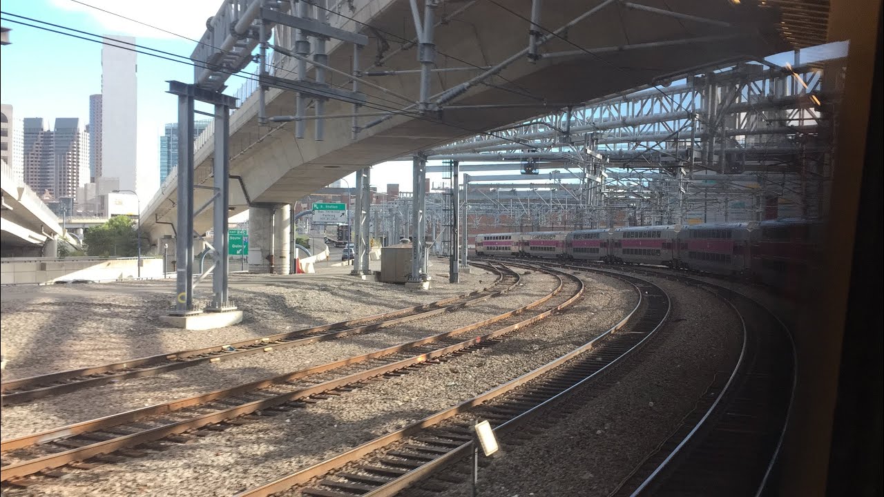 MBTA HD 60fps: Riding Providence Line Train 808 (Wickford Junction to Boston South Station)
