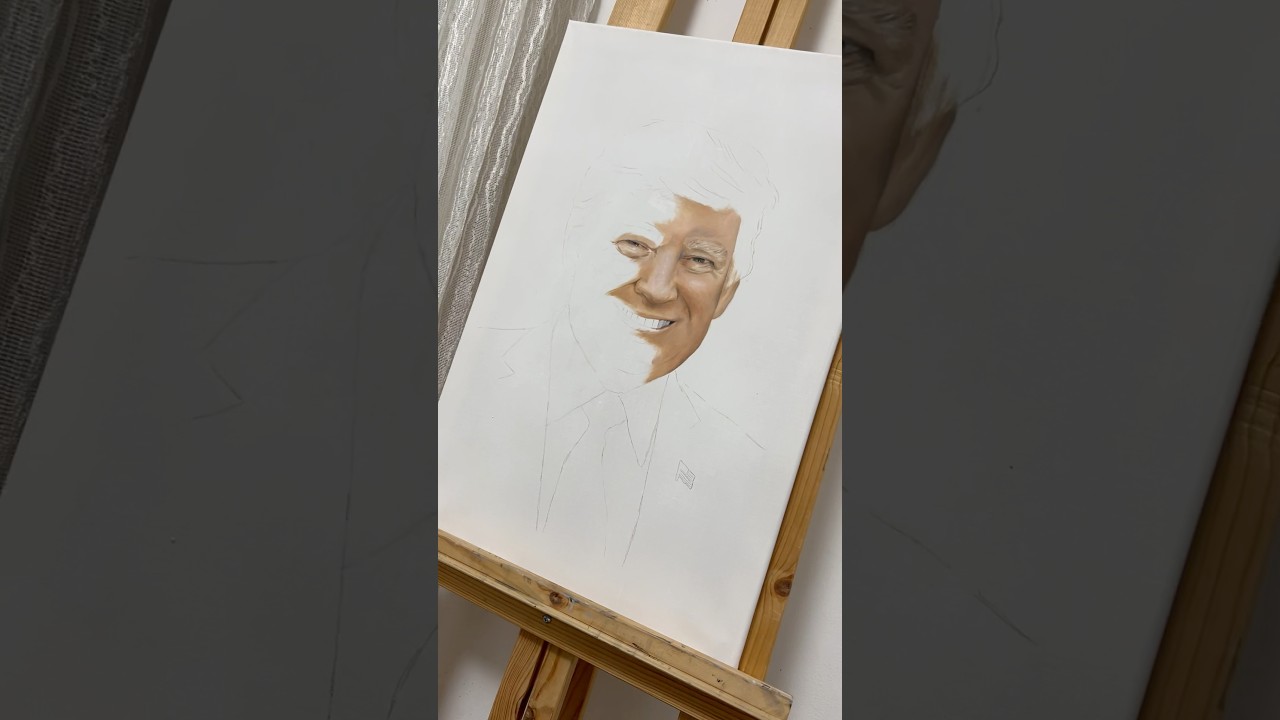 Donald Trump painting 🇺🇸✍🏼 #drawing #sketch #art #portrait #painting #trump