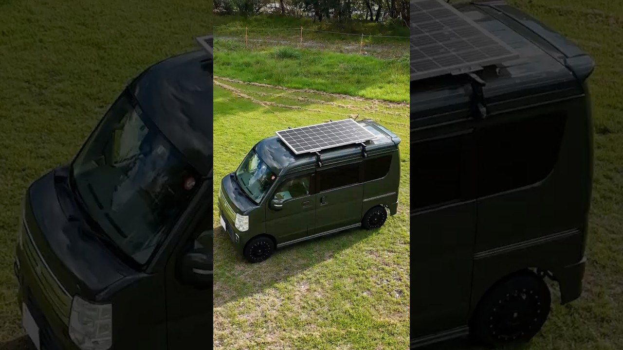 World&rsquo;s Smallest DIY Camper Van | Fully Equipped Off-Grid Mini Van Build